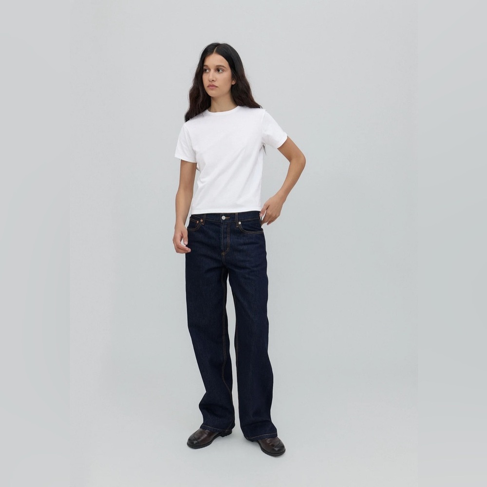 Still Here Everyday Jean Color Indigo Indigo Size 25 Relaxed Straight Denim
